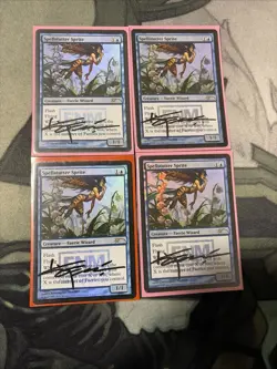 4x SIGNED Spellstutter Spire FNM FOIL MTG Magic Faerie Lorwyn Playset LP/NM - Image 1