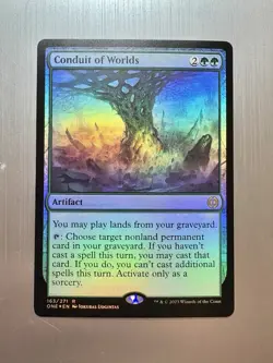 Conduit Of Worlds - 163 - MTG: Phyrexia: All Will Be One - Rare - FOIL - Image 1