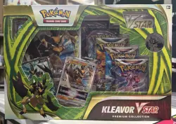 Pokemon TCG: Kleavor V Star Premium Collection (5 SWSH Packs) - Factory Sealed - Image 1