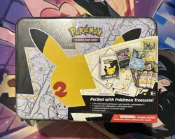 Pokemon 25th Anniversary Celebrations Treasure Chest Lunchbox Tin Factory SEALED - Image 1