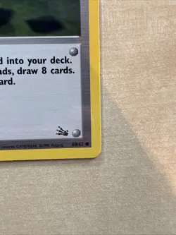 Pokemon TCG Gambler 60/62 Fossil Common Trainer First Edition LP Condition - Image 2