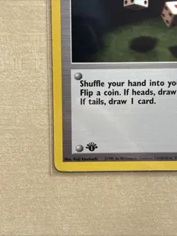 Pokemon TCG Gambler 60/62 Fossil Common Trainer First Edition LP Condition - Image 5