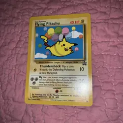 Pokemon TCG Black Star Promo Edition Flying Pikachu Card 25 LP - Image 1