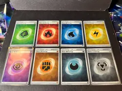 Pokemon Prismatic Evolutions CRACKED ICE HOLO Basic Energy Complete Set of 8 - Image 3