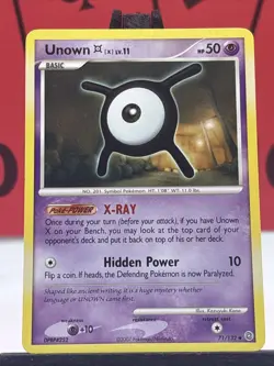 Unown 71/132 Secret Wonders Uncommon Regular Pokemon TCG 2007 VLP - Image 3