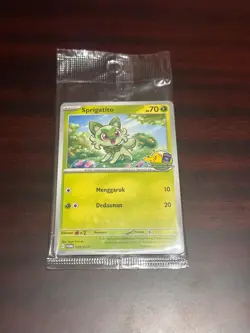 Pokemon TCG Bahasa Indonesia Sprigatito Beginner First Class Kelas Pertama Promo - Image 1
