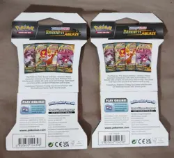 Two Darkness Ablaze Sleeved Booster Pack Pokemon TCG New & Sealed Charizard Art - Image 3