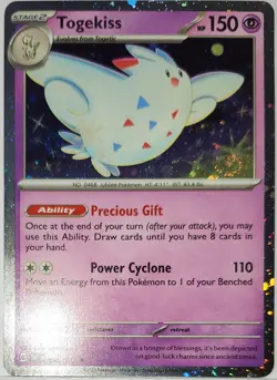 Fart Swirl 🌀 Togekiss 085/197 Cosmo Holo Bleed Error Rare Pokemon TCG 💫 - Image 2