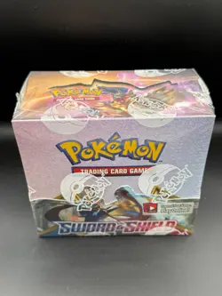 Pokemon TCG Sword & Shield Base Set Booster Box Sealed - Image 1