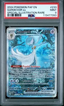 Pokemon Gardevoir ex 233/091 Paldean Fates Illustration Rare Holo PSA 9 - Image 1