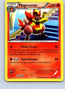 Pokemon: Dragons Exalted Magmortar #21/124 Rare .VO5 - Image 1