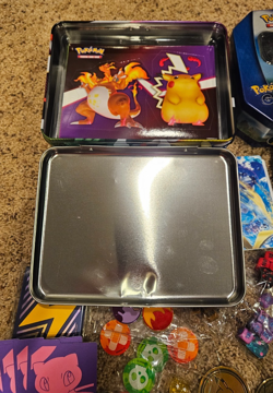 Lot of Pokemon Items - Lunchbox Tins Coins VSTAR Markers Sleeves Dice Binders - Image 4