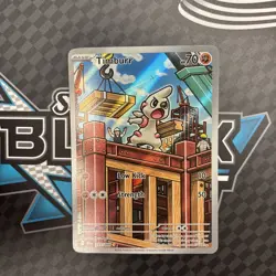 🔥Pokemon TCG Timburr 125/086 SV: Black Bolt SV Illustration Rare NM+🔥 - Image 1