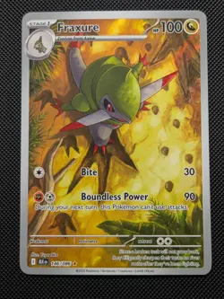 Pokemon Fraxure 146/086 Black Bolt Illustration Rare - 2025 MINT/NM - Image 1