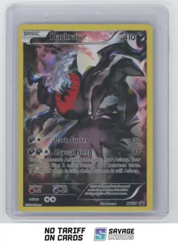 2016 Pokemon XY Promo Black Star Promo Full Art Holo Darkrai #XY114 - Image 1