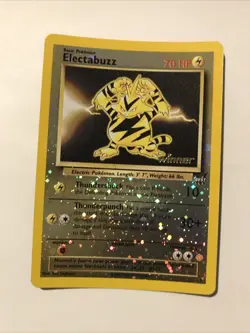Pokemon TCG Electabuzz 001/009 Best of Promos Reverse Holo 2002 Winner Stamp - Image 1