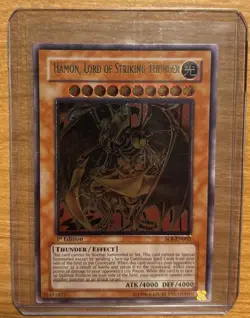 Yu-Gi-Oh Hamon, Lord of Striking Thunder SOI-EN002 1st Edition Ultimate Rare NP - Image 1
