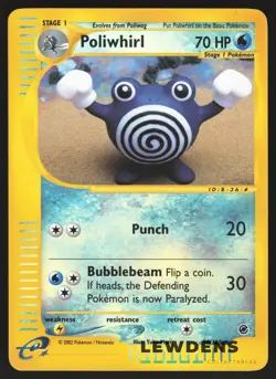 Poliwhirl - 89/165 - Uncommon Reverse Holo - Expedition - Pokemon Card - Image 1