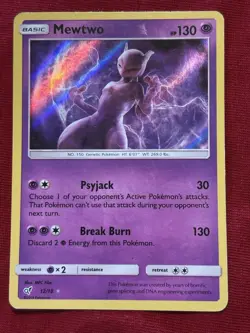 Mewtwo - 12/18 - Holo Rare Detective Pikachu Promo Set - Pokemon TCG - LP - Image 1