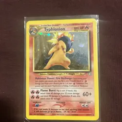 Pokemon Neo Genesis 2000 Typhlosion Holo Rare Card TCG 17/111 - Image 1