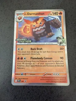 N’s Darmanitan - SVP 181 - Journey Together Pre-release Stamped Promo Card - Image 1