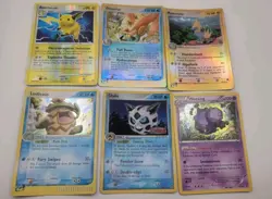 Pokemon TCG 6 Lot Vintage Holo & Reverse Holo Pokemon Cards Mixed Old Sets - Image 1