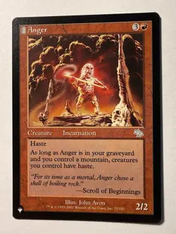 Anger - The List - Retro Frame - Regular-JUD-77-NM MTG - Image 1