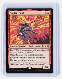 Spider-Punk MTG Marvel's Spider-Man #92 Rare - Image 1