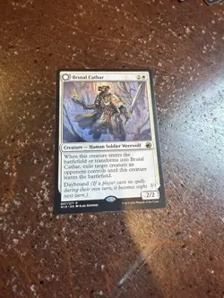 1x Brutal Cathar // Moonrage Brute NM-Mint, English Innistrad: Midnight Hunt MTG - Image 2