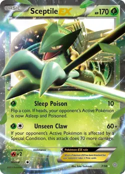 Sceptile EX - 7/98 - Pokemon Ancient Origins XY Ultra Rare Card LP - Image 1