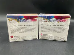 Lot of (2) Pokemon Sword and Shield Base Booster Boxes - Image 2