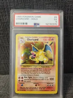 Pokemon 1999 Base Set Charizard Holo Rare PSA 5 Excellent RARE! - Image 1