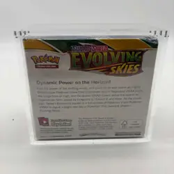 Pokemon TCG SWSH Evolving Skies Booster Box Sealed w/ Acrylic Case - Image 3