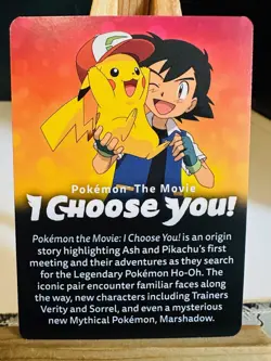 Pokemon The Movie I Choose You! Insert [NM] (2017) - Pokemon Card Insert - Image 2