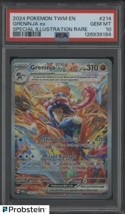 2024 Pokemon Twilight Masquerade Special Illustration Rare Greninja Ex PSA 10 - Image 1