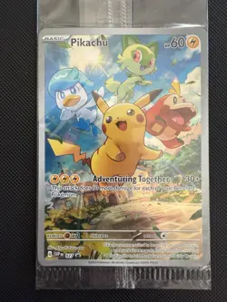 Pikachu SVP 027 - Paldea Evolved Black Star Promo - Pokemon TCG - Sealed #2 - Image 1