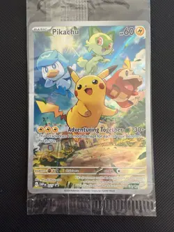Pikachu SVP 027 - Paldea Evolved Black Star Promo - Pokemon TCG - Sealed #1 - Image 1