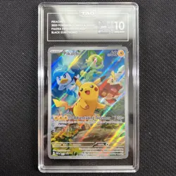 Pikachu 027 Tag 10 Pokemon Card English Black Star Promo Paldea Evolved ETB TCG - Image 4