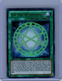Yugioh #LC03-EN001 The Seal of Orichalcos Near Mint or Better - Image 1