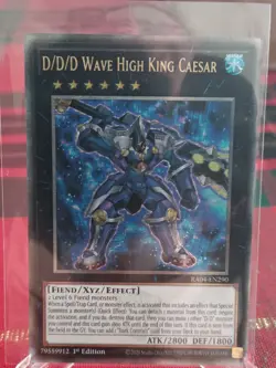 Yugioh D/D/D Wave High King Caesar Quarter Century Rare RA04-EN290 1st Ed - Image 1