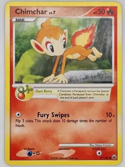 Chimchar 57/100 Pokemon - Diamond and Pearl Majestic Dawn MP - Image 1