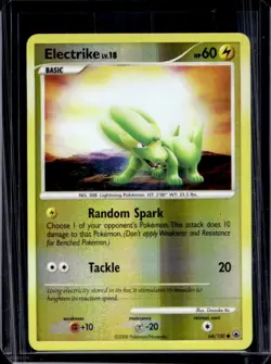 2008 Pokemon Diamond & Pearl Majestic Dawn Electrike Reverse Holo #64/100 - Image 1