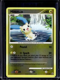 2008 Pokemon Diamond & Pearl Majestic Dawn Minun Reverse Holo #25/100 - Image 1
