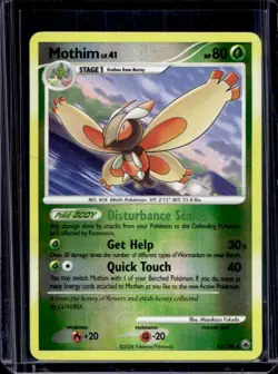 2008 Pokemon Diamond & Pearl Majestic Dawn Mothim Reverse Holo #42/100 - Image 1