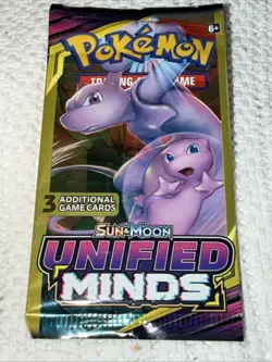 Pokemon Card - Unified Minds - Sun & Moon 3 Card Mini Booster Pack Mew & Mewtwo - Image 5