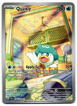Quaxly 206/193 - Paldea Evolved Illustration Rare Pokemon TCG - LP Card - Image 1