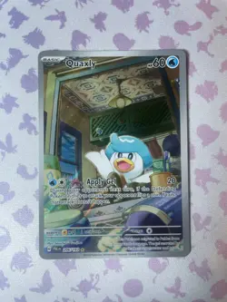 Quaxly - 206/193 - Paldea Evolved - Illustration Rare Pokemon LP TCG Card IR #2 - Image 2