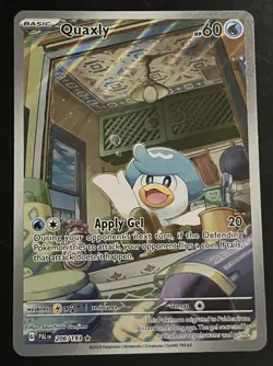 Quaxly Paldea Evolved Holo Illustration Card 206/193 NM-MT Condition Pokemon TCG - Image 1