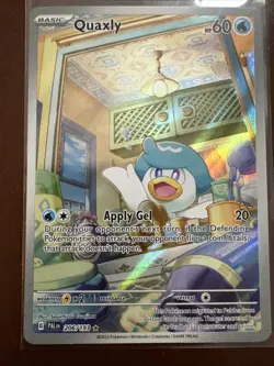 Pokemon TCG Quaxly Card 206/193 Sv02: Paldea Evolved NM Illustration Rare Holo - Image 1