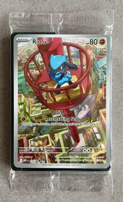 Sealed Pokemon Riolu 10 Promo Mega Evolutions Black Star New Rare Low Pop Clean - Image 1